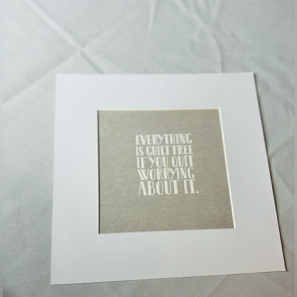 NEW! 4” x 4” Matted & Framed Motivational Sign Wall or Table Display